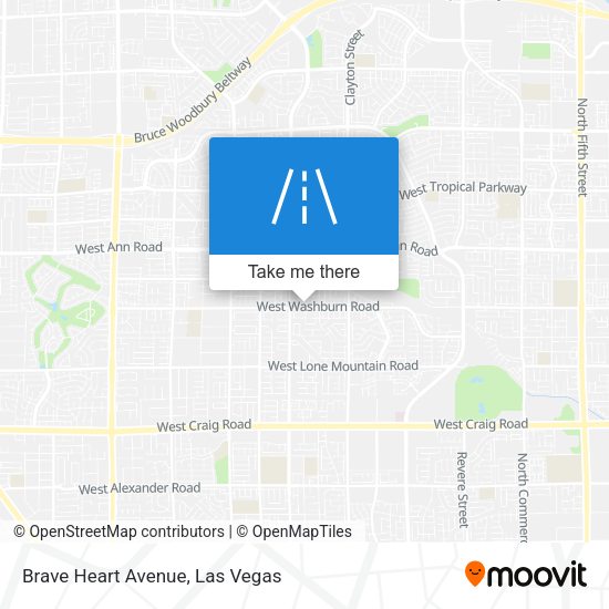 Brave Heart Avenue map
