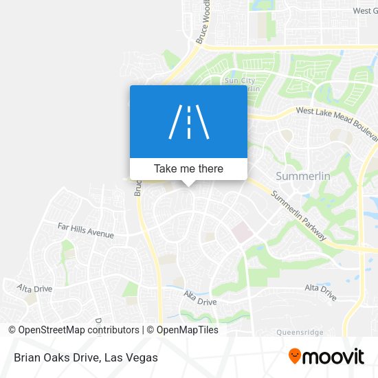 Brian Oaks Drive map