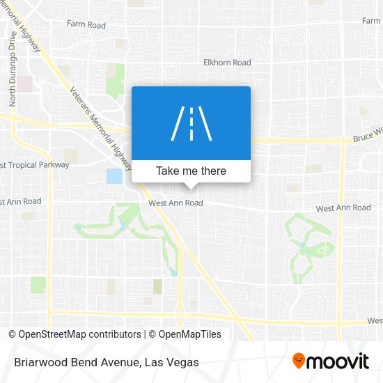 Briarwood Bend Avenue map