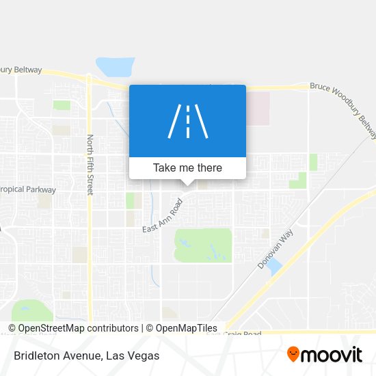 Mapa de Bridleton Avenue