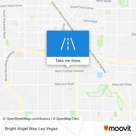 Mapa de Bright Angel Way
