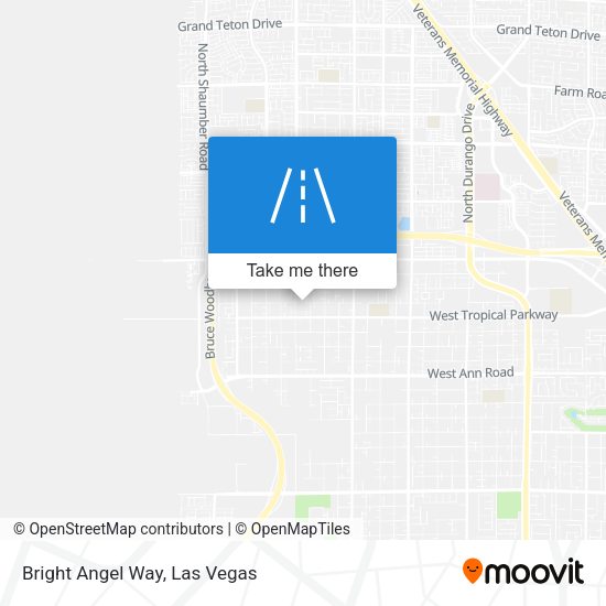 Mapa de Bright Angel Way