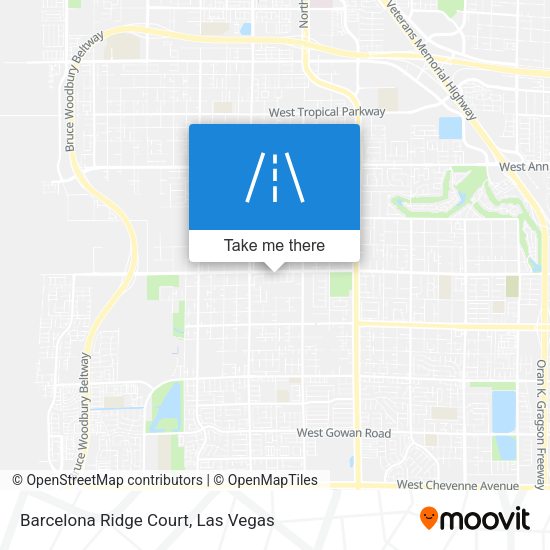 Barcelona Ridge Court map