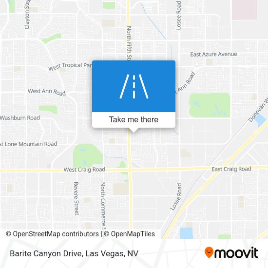 Barite Canyon Drive map