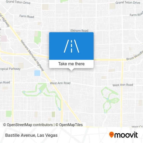 Bastille Avenue map