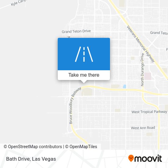 Mapa de Bath Drive