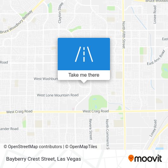 Bayberry Crest Street map