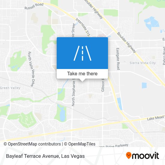 Bayleaf Terrace Avenue map