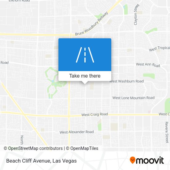 Beach Cliff Avenue map