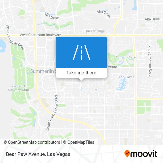 Mapa de Bear Paw Avenue