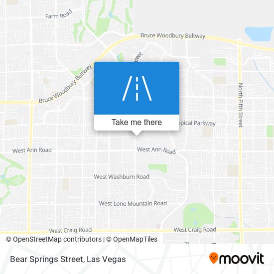 Bear Springs Street map