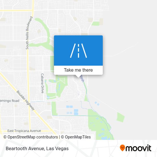 Beartooth Avenue map