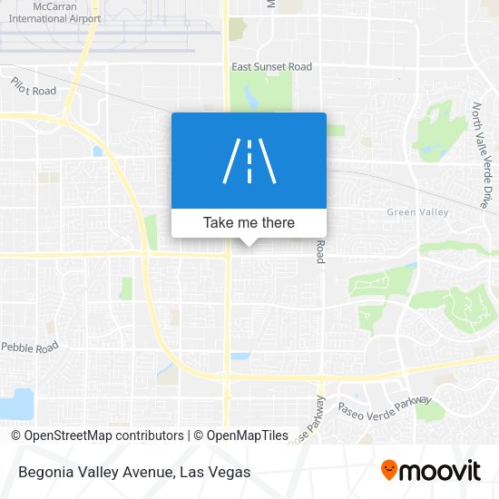 Begonia Valley Avenue map