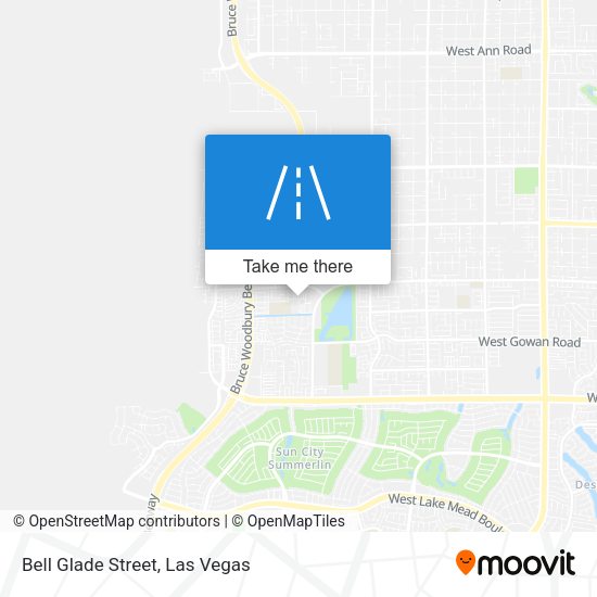 Mapa de Bell Glade Street