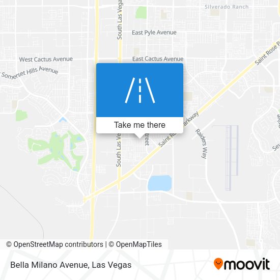 Mapa de Bella Milano Avenue