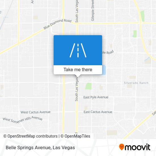 Belle Springs Avenue map