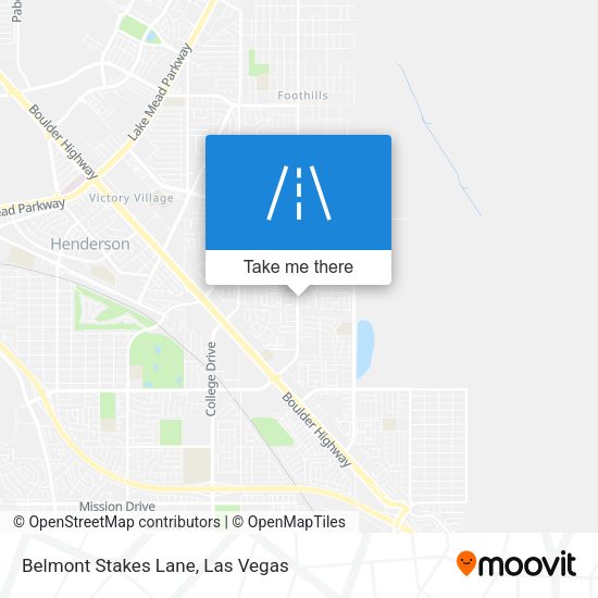 Mapa de Belmont Stakes Lane