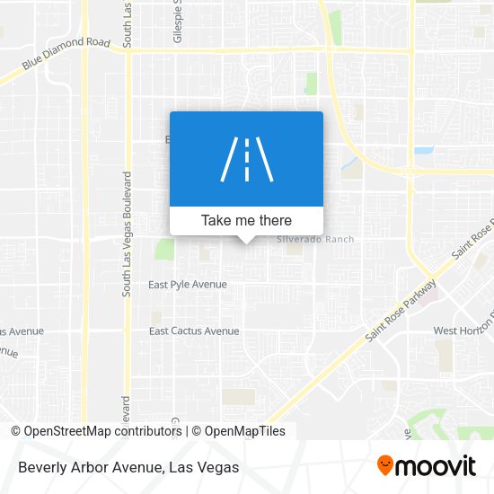 Beverly Arbor Avenue map