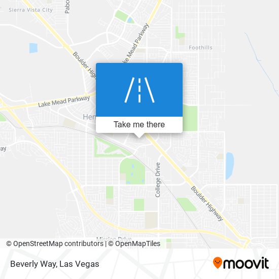 Beverly Way map