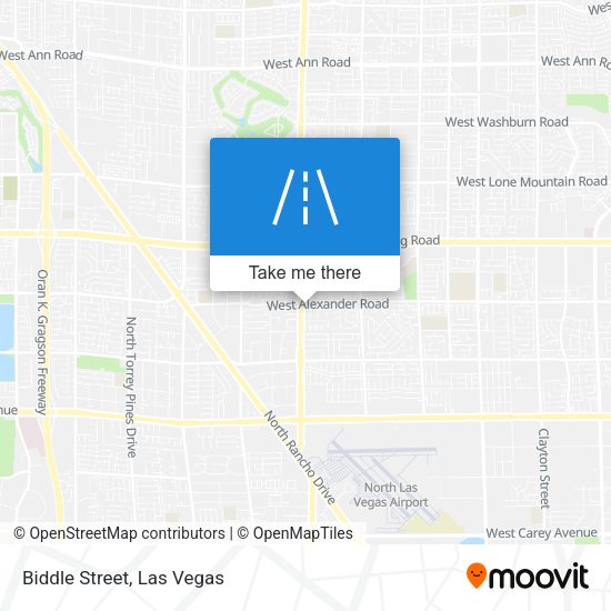 Mapa de Biddle Street