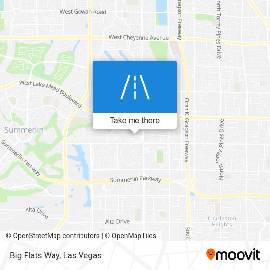 Mapa de Big Flats Way