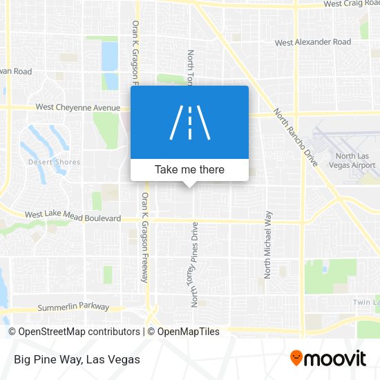 Mapa de Big Pine Way