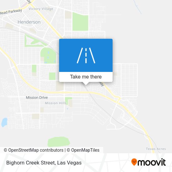 Bighorn Creek Street map