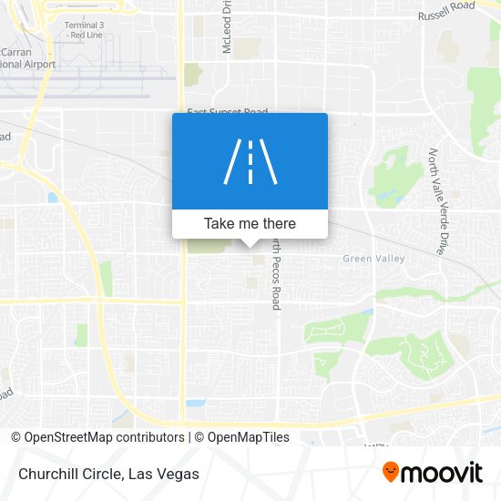 Churchill Circle map