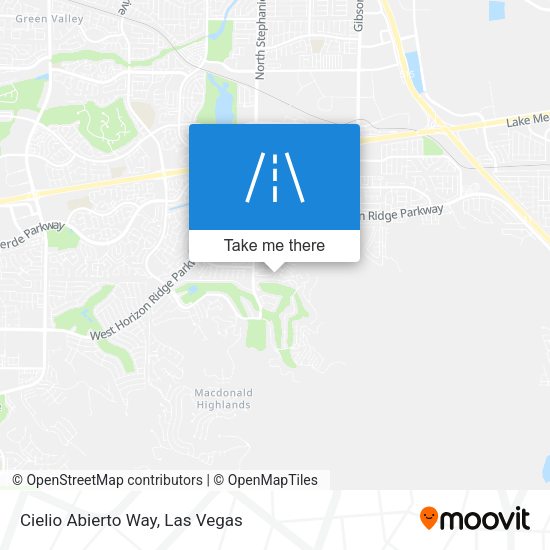 Cielio Abierto Way map