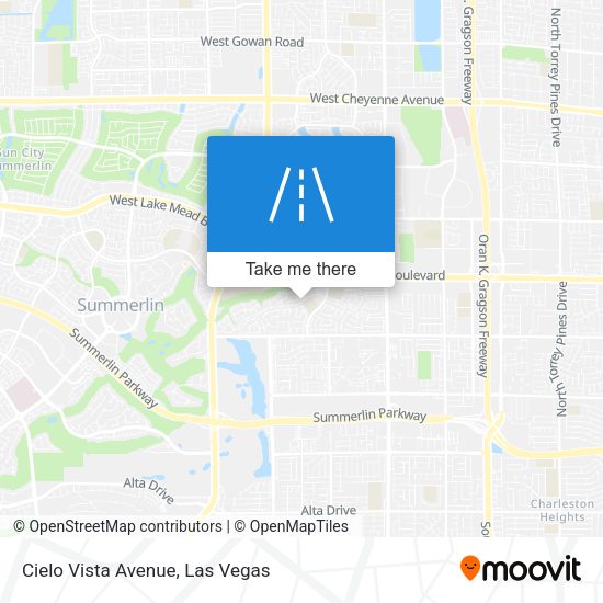 Cielo Vista Avenue map