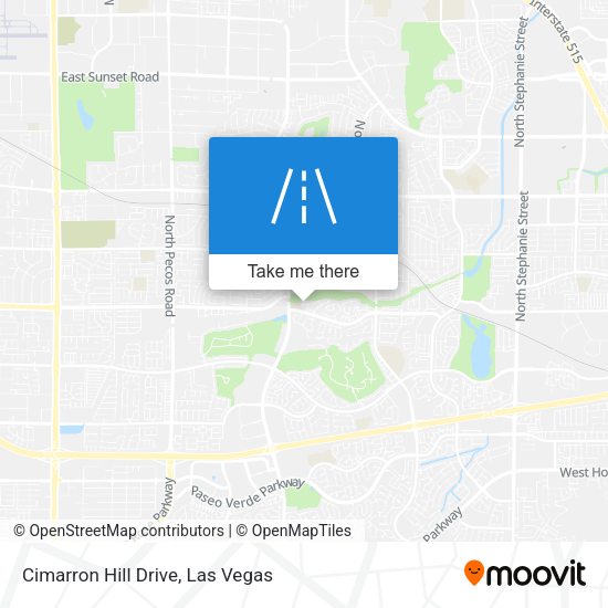 Cimarron Hill Drive map