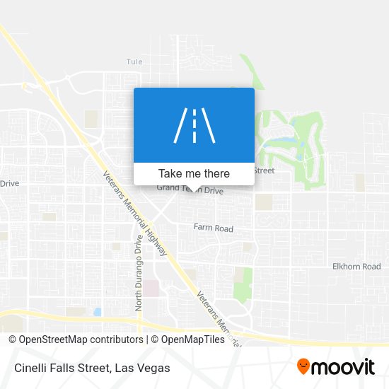Mapa de Cinelli Falls Street