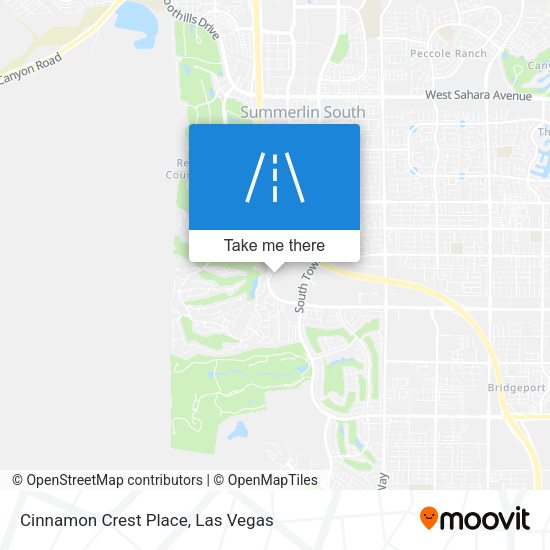 Mapa de Cinnamon Crest Place