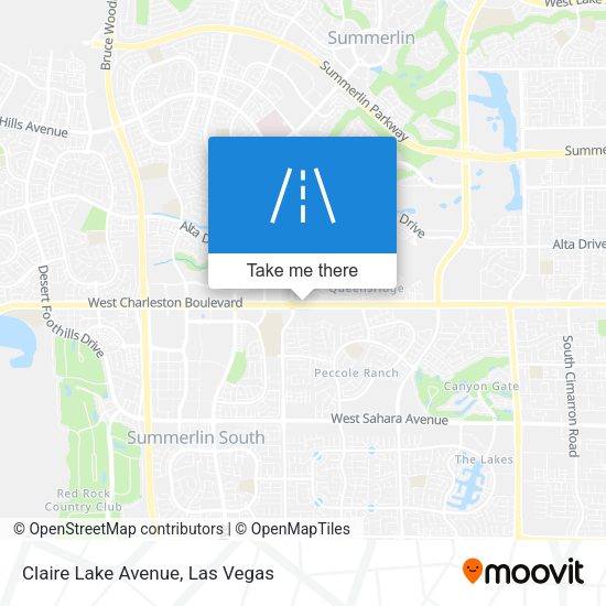 Claire Lake Avenue map