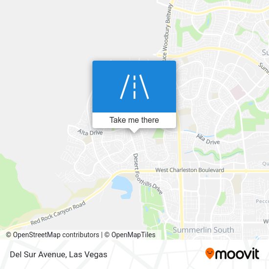 Mapa de Del Sur Avenue