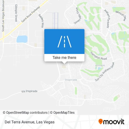 Mapa de Del Terra Avenue