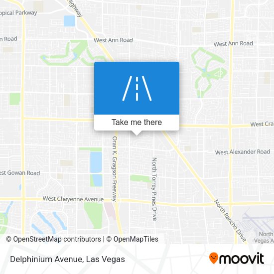 Mapa de Delphinium Avenue