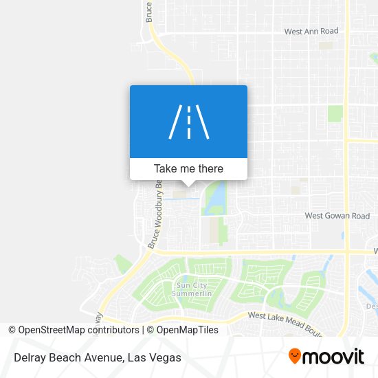 Delray Beach Avenue map