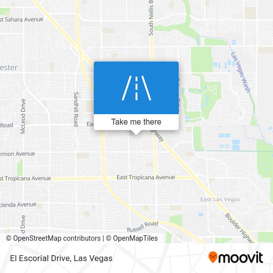 El Escorial Drive map