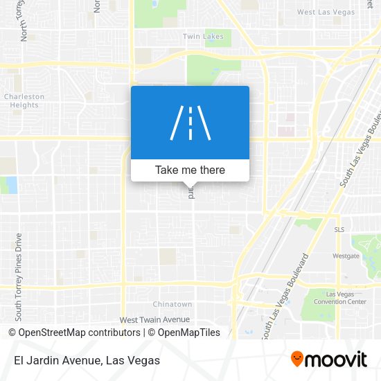 El Jardin Avenue map