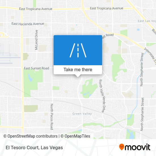 El Tesoro Court map