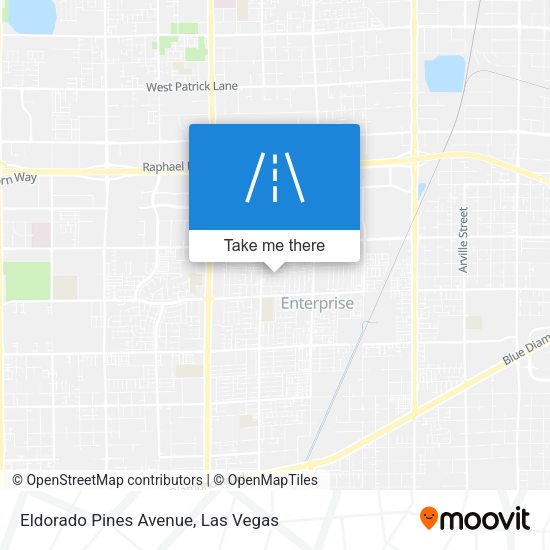 Eldorado Pines Avenue map