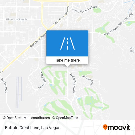 Buffalo Crest Lane map