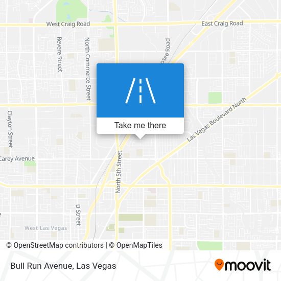 Bull Run Avenue map