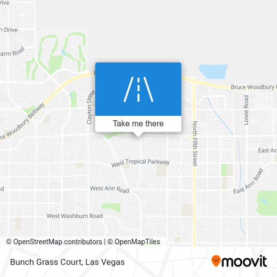 Bunch Grass Court map