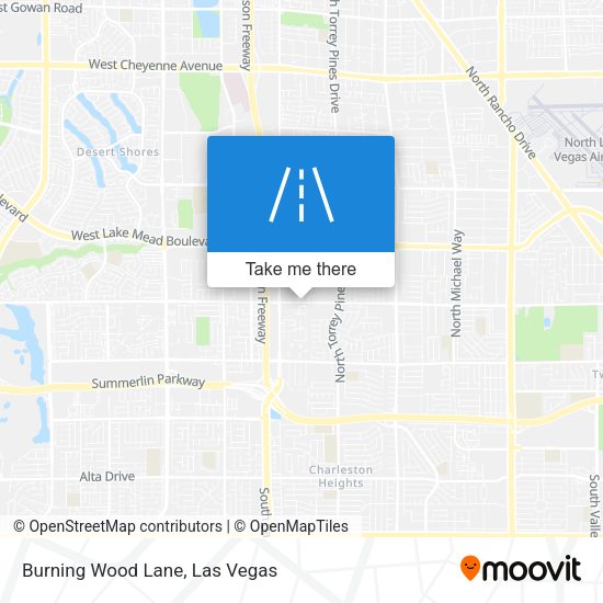 Burning Wood Lane map