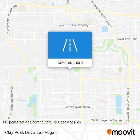 Clay Peak Drive map