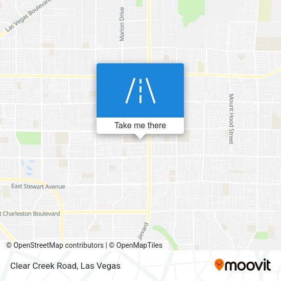 Clear Creek Road map