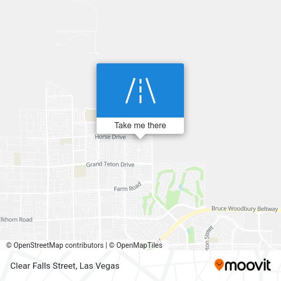 Clear Falls Street map