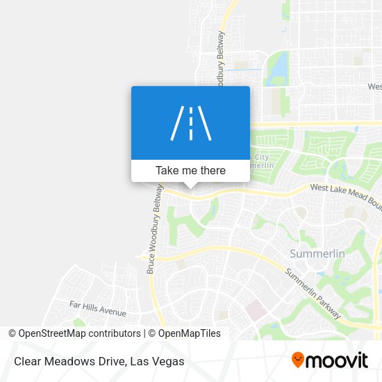 Clear Meadows Drive map